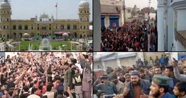 Attack on Pakistan’s Nankana Sahib triggers protests in India