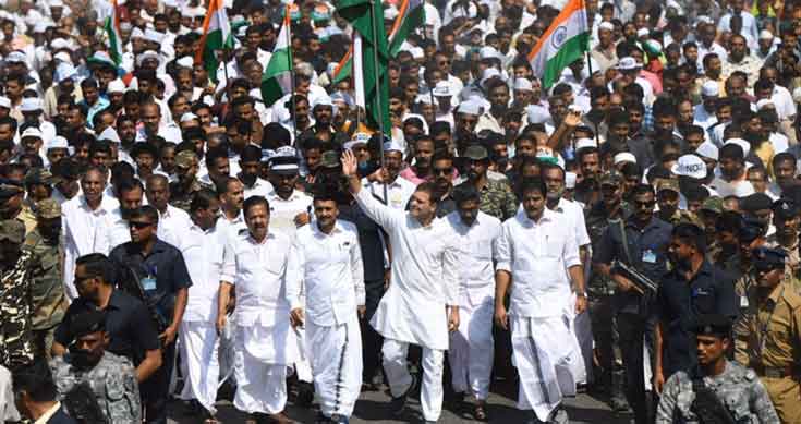 Congressmen join hands, outline India’s borders to protest CAA