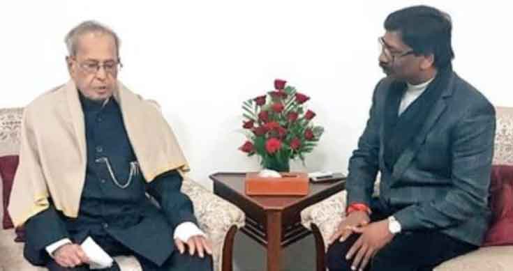 Hemant Soren meets Pranab, Kejriwal in Delhi