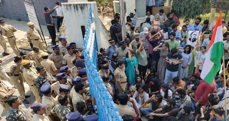 Police foil Hyderabad varsity students’ march