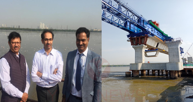 Maha CM launches first girder of India’s longest sea-bridge