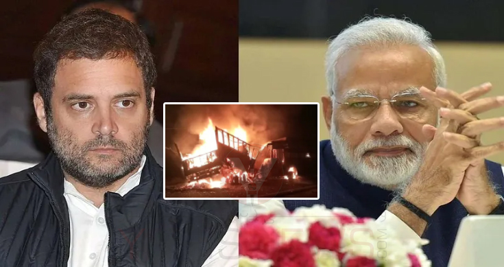 Modi, Rahul condole deaths of 20 people in UP bus accident