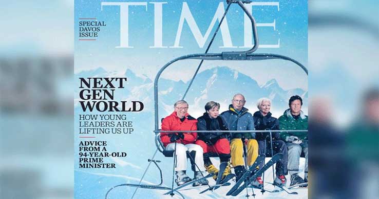 Special WEF Time Magazine issue includes Imran on cover