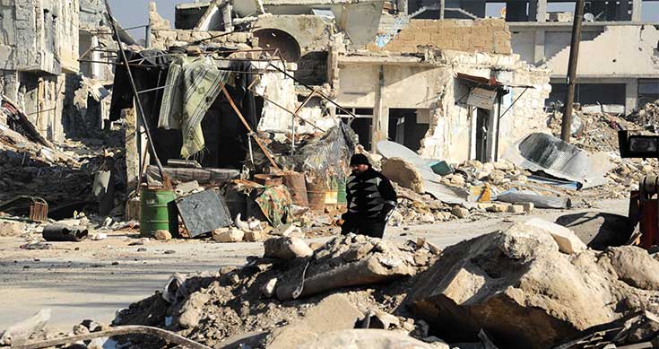 Syrian rebels fire mortar shells on Aleppo city