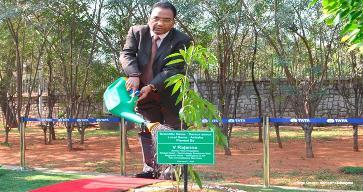 TCS participates in Green Challenge, responding to KTR’s tweet