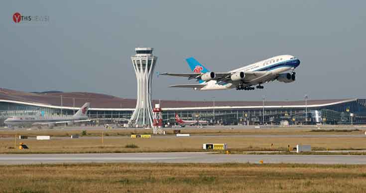 China airline passenger numbers fall 84.5%