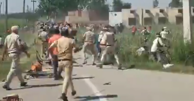 Police cane-charged migrant workers in Haryana’s Yamunanagar