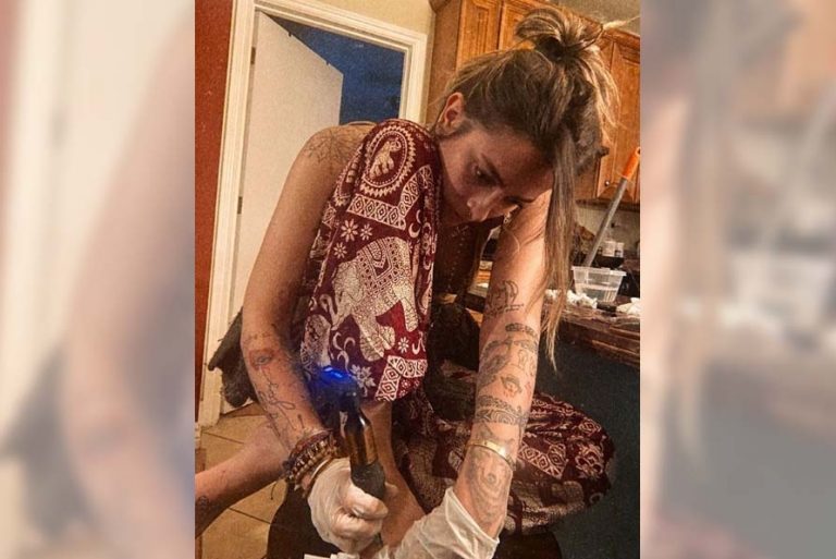 Lockdown diaries: Paris Jackson gives herself foot tattoo