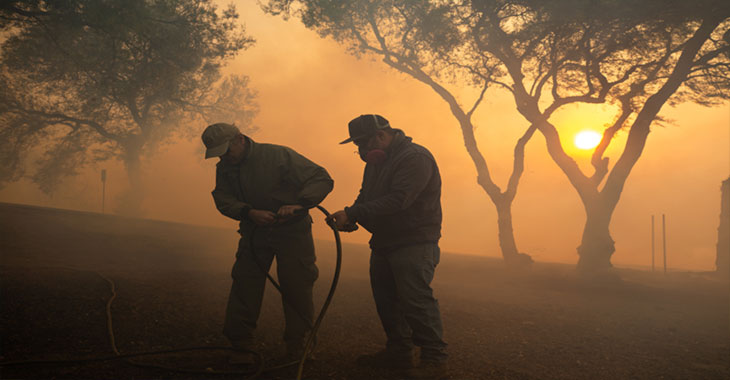 Active wildfire in US grows to over 110,000 acres