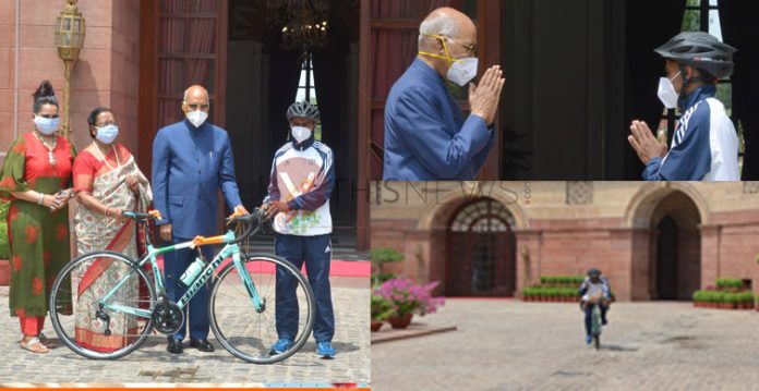 President Kovind gifts bicycle on Eid to budding cyclist