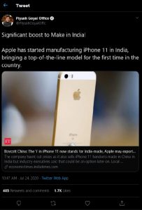 Get ready for iPhone 11- “Made in India”