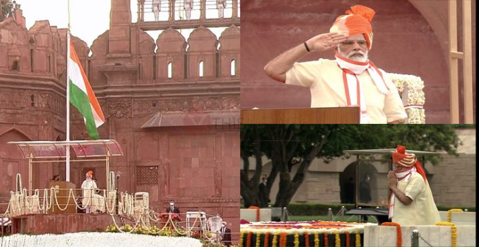 74th I-Day PM unfurls tricolour, addresses nation