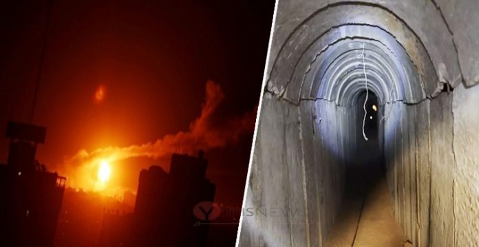 Hamas Tunnels in Gaza Struck by Israel