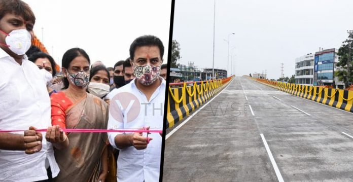 KTR launches Byramalguda flyover