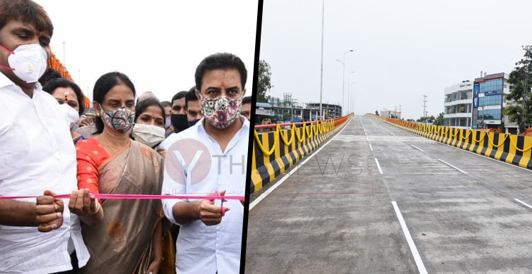KTR launches Byramalguda flyover