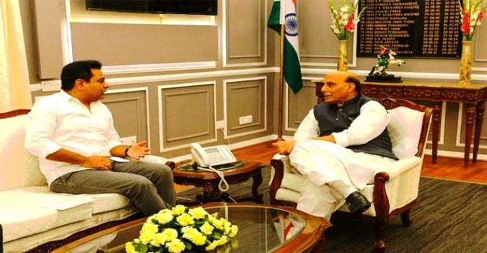 KTR urges Rajnath Singh to open Cantonment Roads