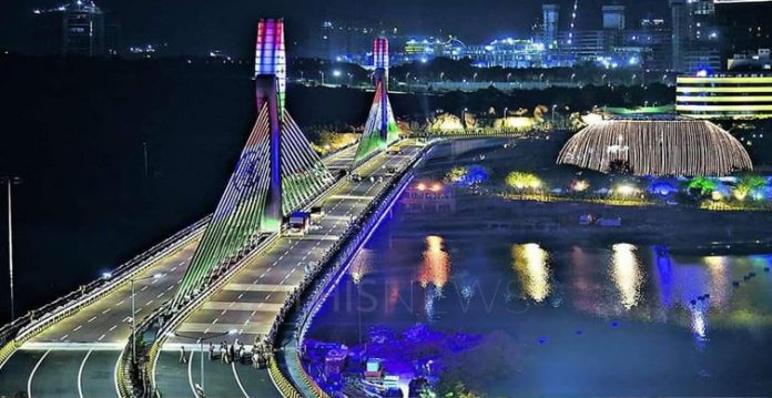 Durgam Cheruvu Cable Stay Bridge dedicated to the people of Hyderabad