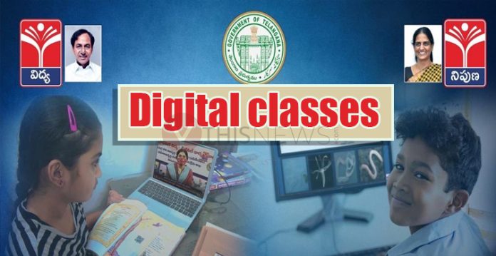 Sabitha begins digital classes, KTR welcomes