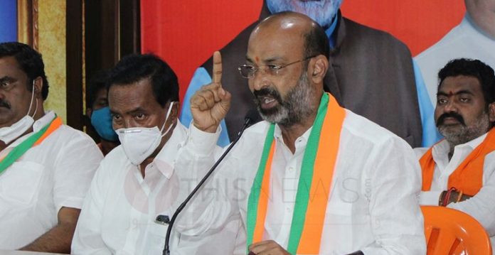 GHMC results is a slap on ruling TRS party : Bandi Sanjay