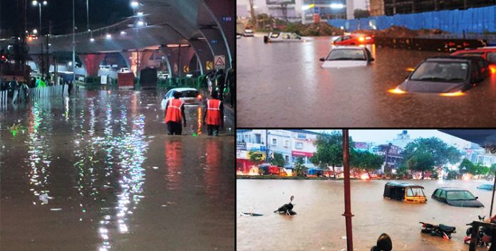 Worried citizens jolted as another round of rain lashed the city