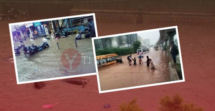 Heavy Rainfall Lashes Bengaluru, Leads to Waterlogging in Many Regions