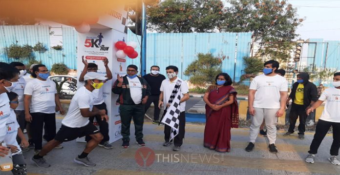 Jayesh Ranjan flags off the first-ever walk, jog and run for 5kms for Corona