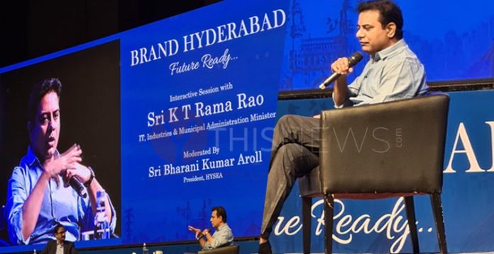 KTR promised to protect Hyderabad brand image
