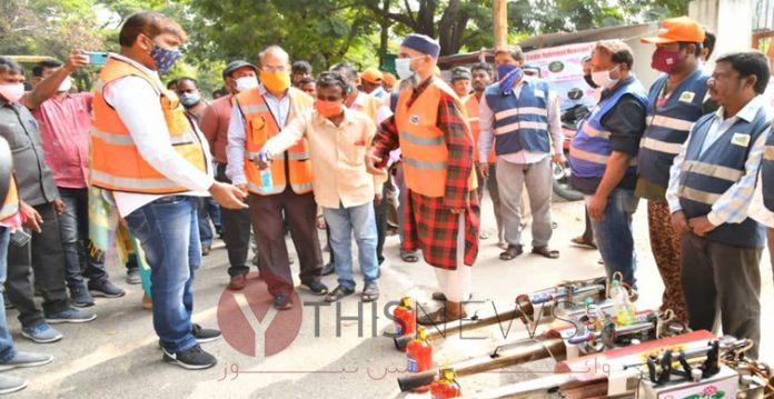 Special sanitation drive Mayor Bonthu