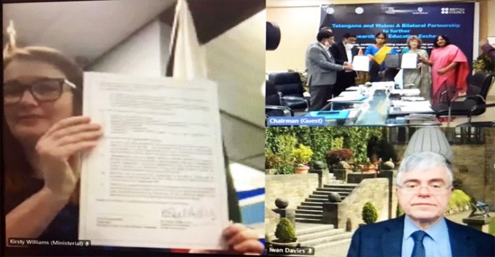 Telangana, Welsh Governments Sign MoU for Research, Education Exchange