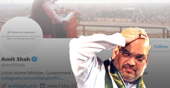 Twitter Removes Amit Shah’s DP Over Copyright Issue, Restores it Shortly After