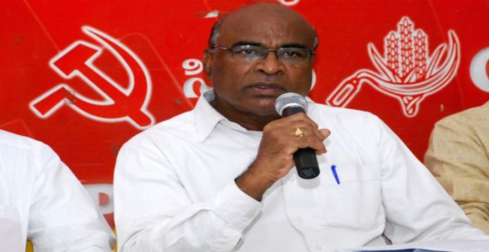 CPI-urges-KCR-to-convene-all-parties-meet-on-reorganization-of-revenue-divisions-mandals-Chada-Venkata-Reddy