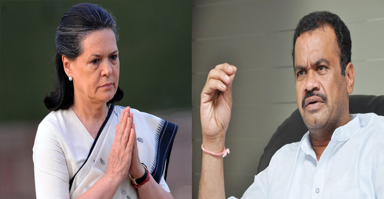 MP Komatireddy Venkat Reddy meets Sonia Gandhi