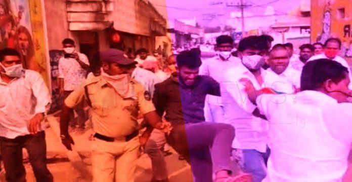 Tension in Gollapalli as BJP supporters Obstruct Minister