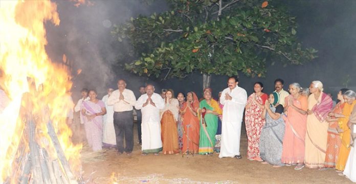 Bhogi Celebrated with Pomp in Two Telugu Speaking States