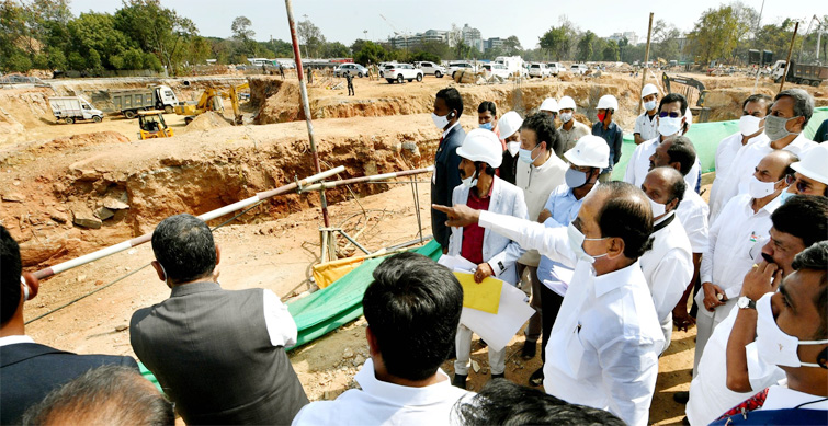 Cm Kcr Inspects Secretariat Construction Works