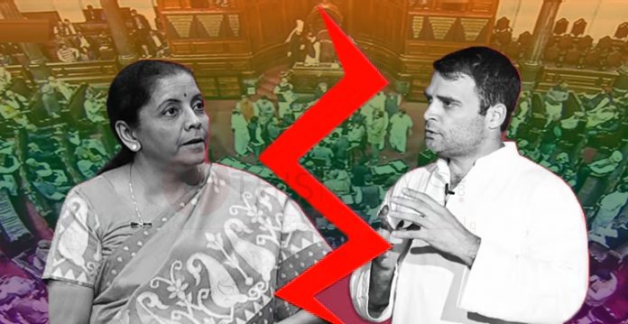 Finance Minister Nirmala Sitharaman Hits Back At Rahul Gandhi With “crony Janta”
