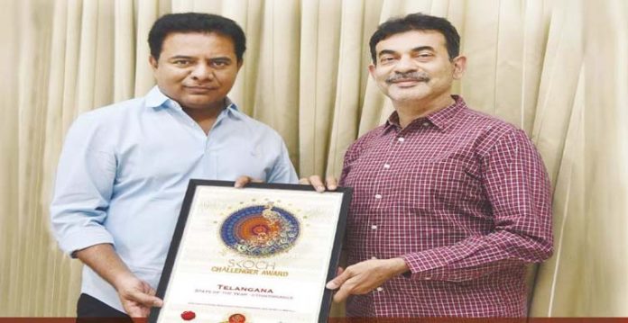 ktr wins best it min award by skoch group