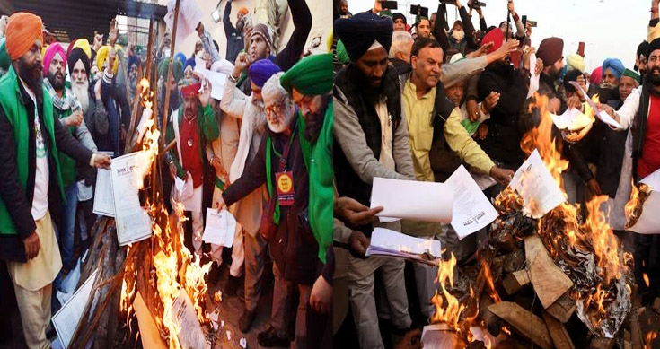 farmers to burn farm law copies as 'holika dahan'