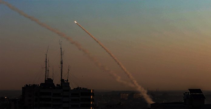 israel strikes targets in gaza after rocket attack