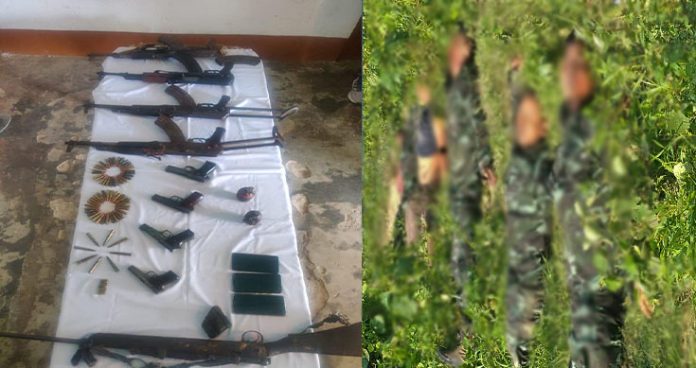 6 extremists gunned down in assam, huge cache of arms recovered