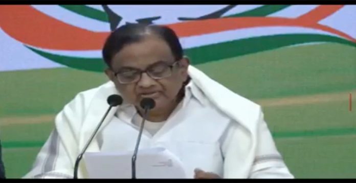 former finance minister p. chidambaram slams central government over sinking the 130 crore population ship
