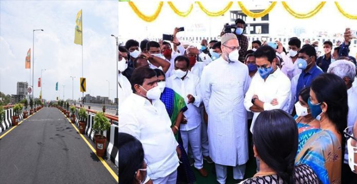 ktr inaugurate at athapur to ease city traffic