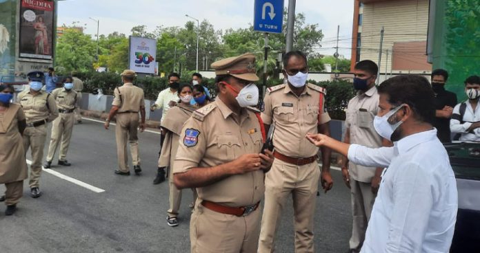 police stops congress mp revanth reddy