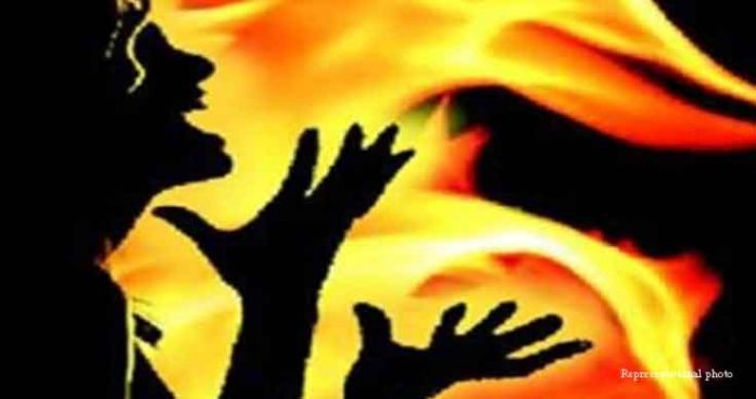 Angry over her social media post, live-in partner sets woman on fire 