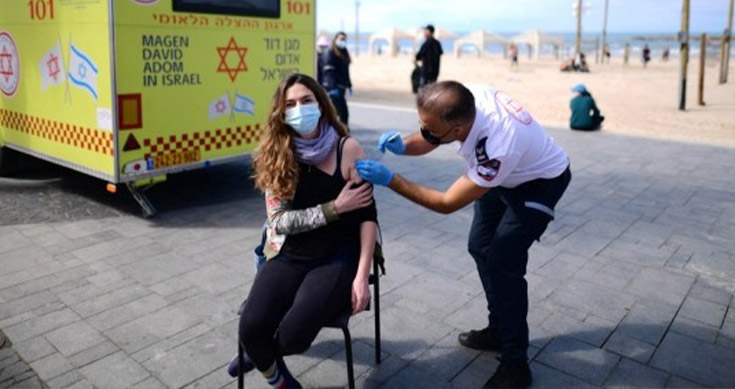 covid vax shipment to palestine totally normal israel