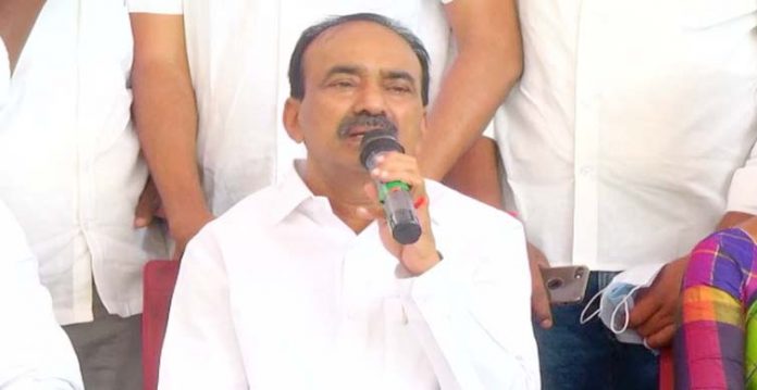 eatala rajender slams cm kcr