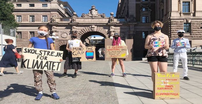 greta thunberg back for climate protests at swedish parliament