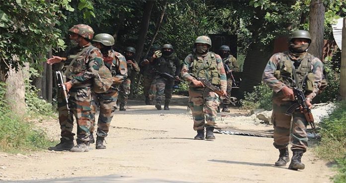 gunfight breaks out between terrorists, security forces in srinagar