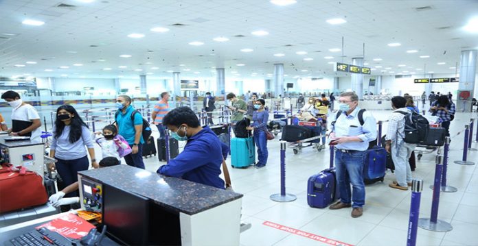 hyderabad airport ensures strict adherence to covid protocols