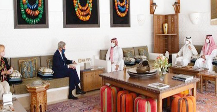 john kerry, saudi crown prince commit to addressing climate change